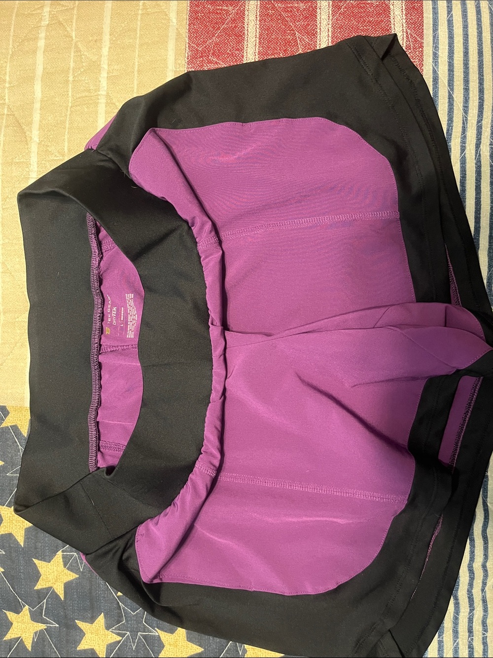 Tek Gear DryTek Purple and Black Athletic Skort